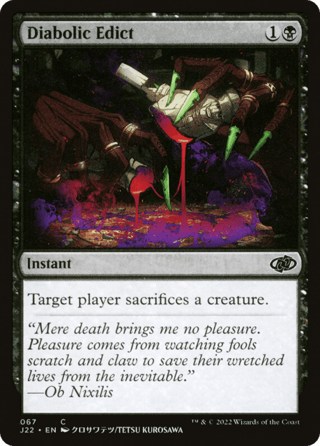 Diabolic Edict (67) — Jumpstart 2022