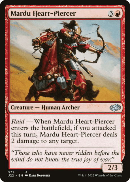 Mardu Heart-Piercer (572) — Jumpstart 2022