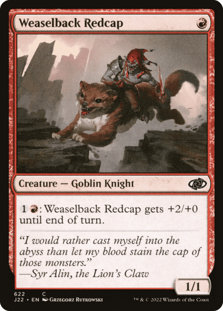 Weaselback Redcap (622) — Jumpstart 2022