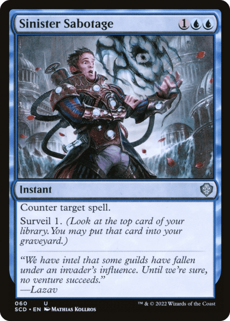 Sinister Sabotage (60) — Starter Commander Decks