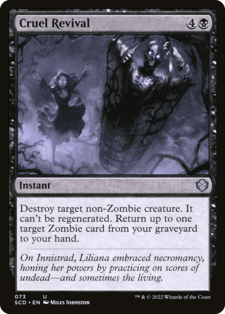 Cruel Revival (73) — Starter Commander Decks