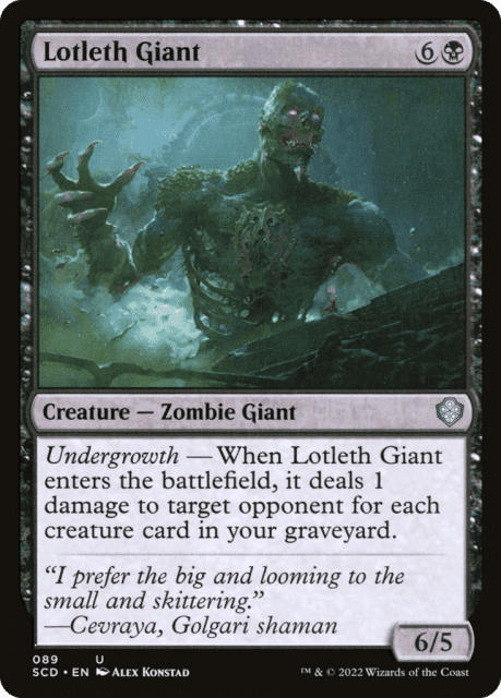 Lotleth Giant (89) — Starter Commander Decks