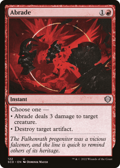 Abrade (122) — Starter Commander Decks