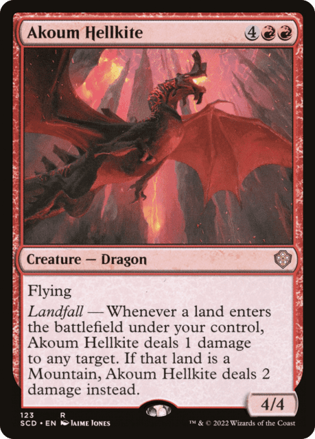 Akoum Hellkite (123) — Starter Commander Decks