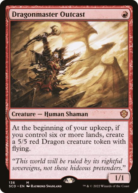 Dragonmaster Outcast (136) — Starter Commander Decks
