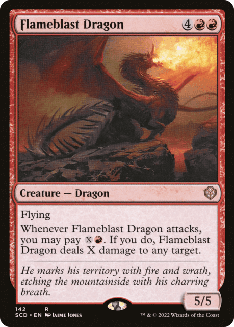 Flameblast Dragon (142) — Starter Commander Decks