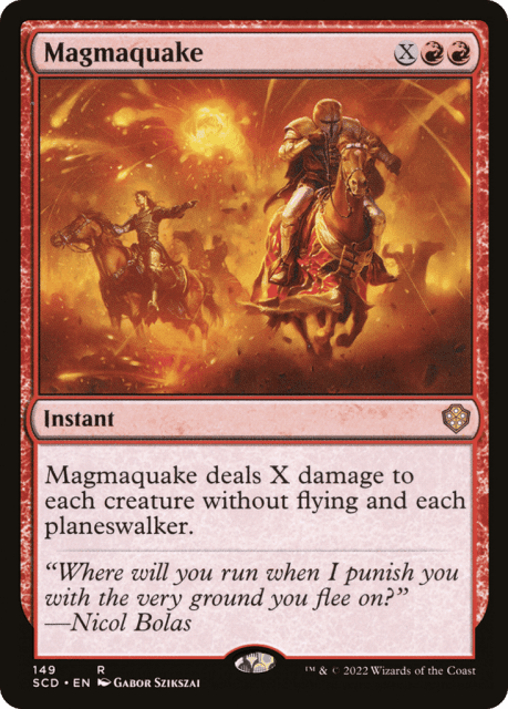 Magmaquake (149) — Starter Commander Decks