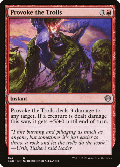 Provoke the Trolls (153) — Starter Commander Decks