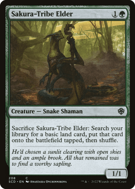 Sakura-Tribe Elder (208) — Starter Commander Decks