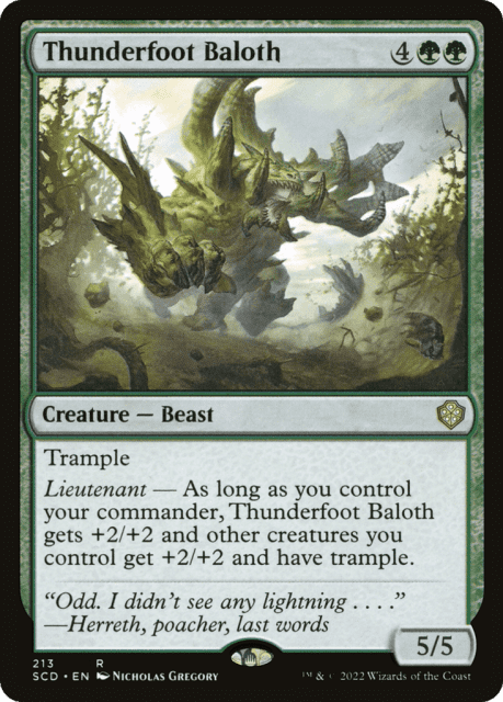 Thunderfoot Baloth (213) — Starter Commander Decks