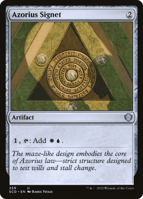 Azorius Signet (259) — Starter Commander Decks