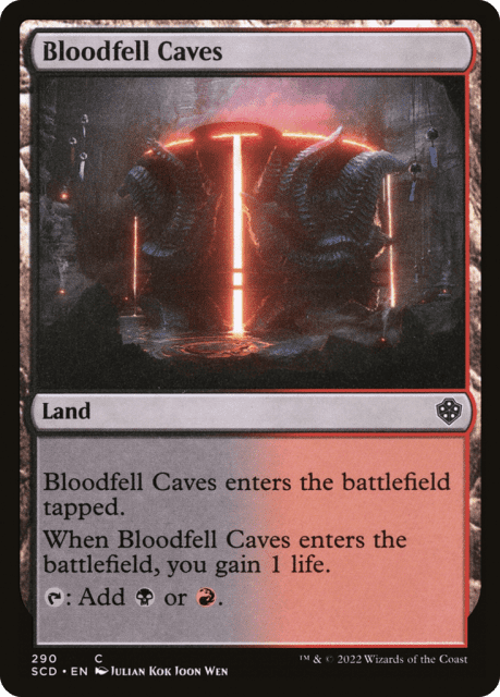 Bloodfell Caves (290) — Starter Commander Decks