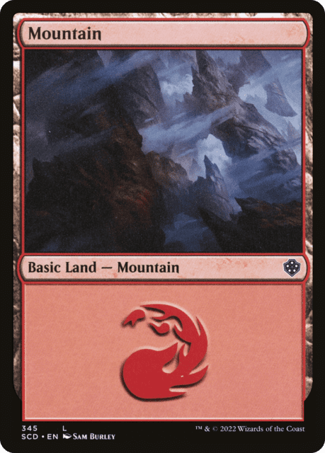 Mountain (345) — Starter Commander Decks