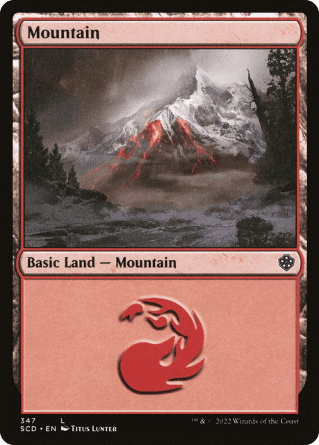 Mountain (347) — Starter Commander Decks