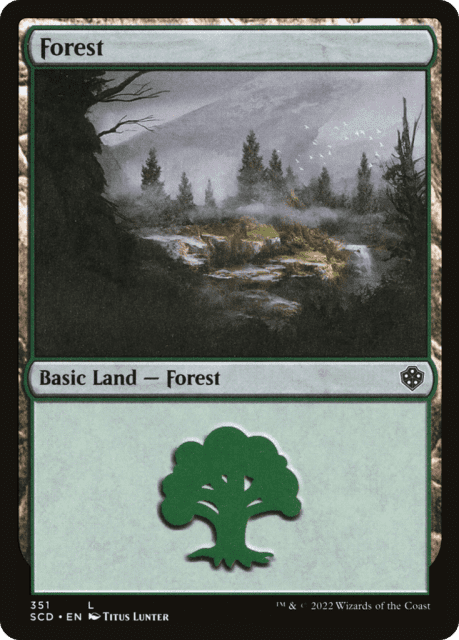 Forest (351) — Starter Commander Decks