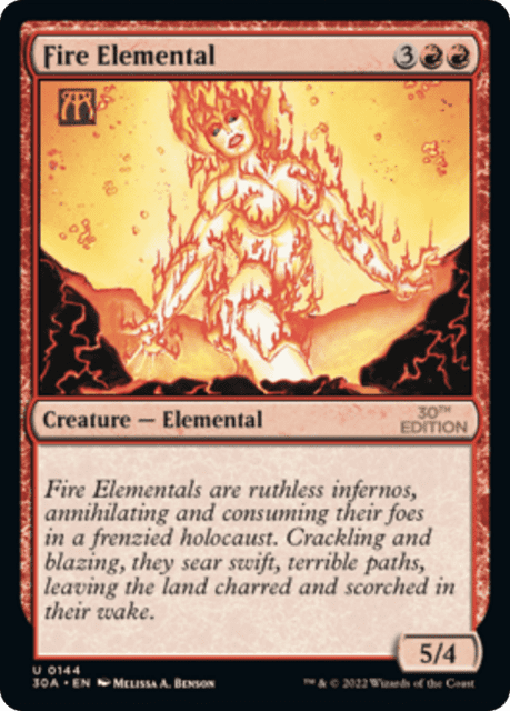 Fire Elemental (144) — 30th Anniversary Edition