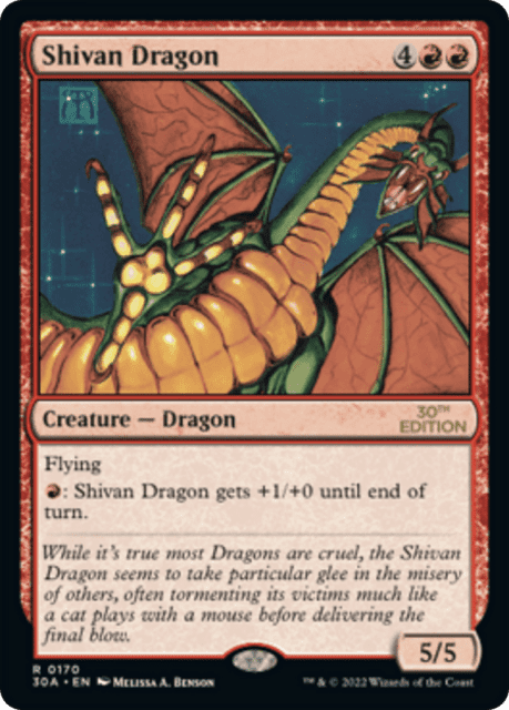 Shivan Dragon (170) — 30th Anniversary Edition