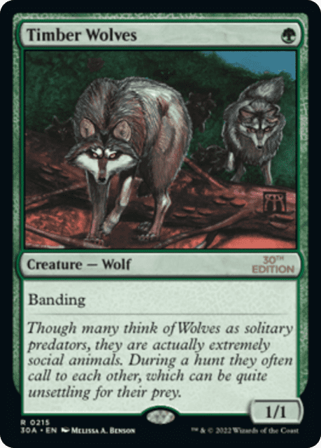 Timber Wolves (215) — 30th Anniversary Edition