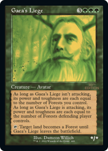Gaea's Liege (489) — 30th Anniversary Edition