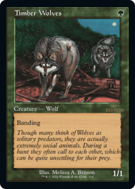Timber Wolves (512) — 30th Anniversary Edition