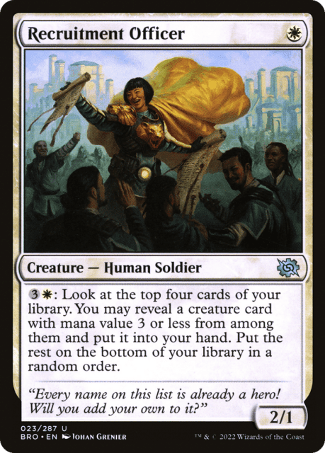 Recruitment Officer (23) — The Brothers' War