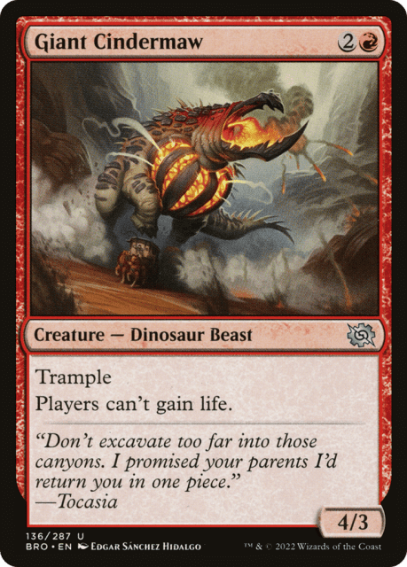 Giant Cindermaw (136) — The Brothers' War