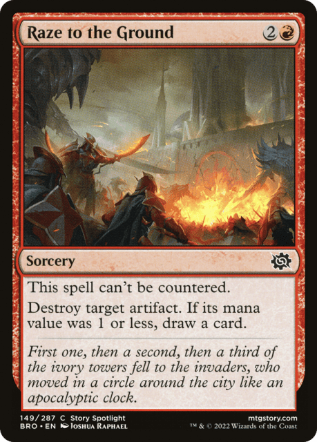 Raze to the Ground (149) — The Brothers' War