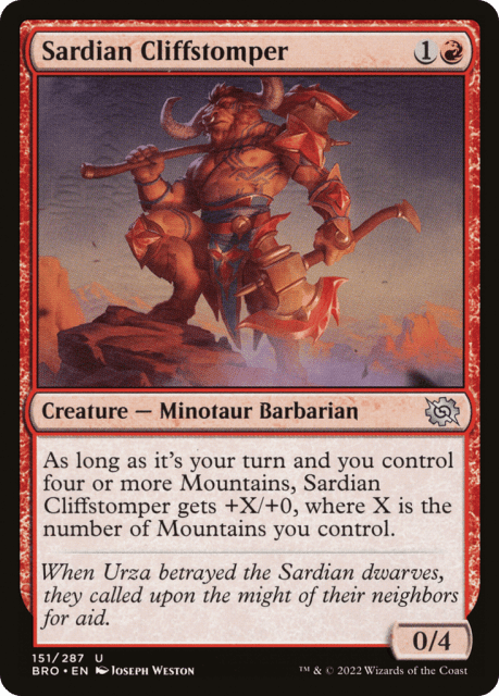 Sardian Cliffstomper (151) — The Brothers' War