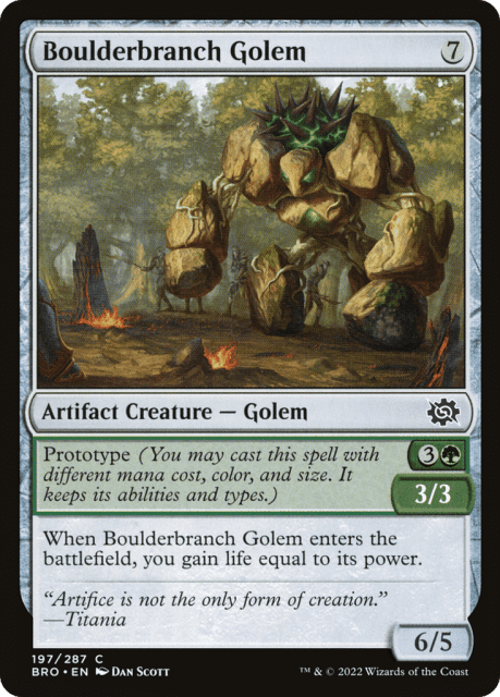 Boulderbranch Golem (197) — The Brothers' War