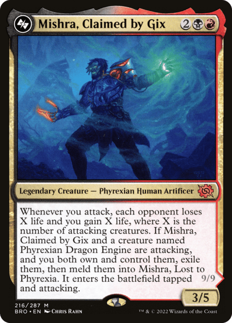 Mishra, Claimed by Gix // Mishra, Lost to Phyrexia (216) — The Brothers' War