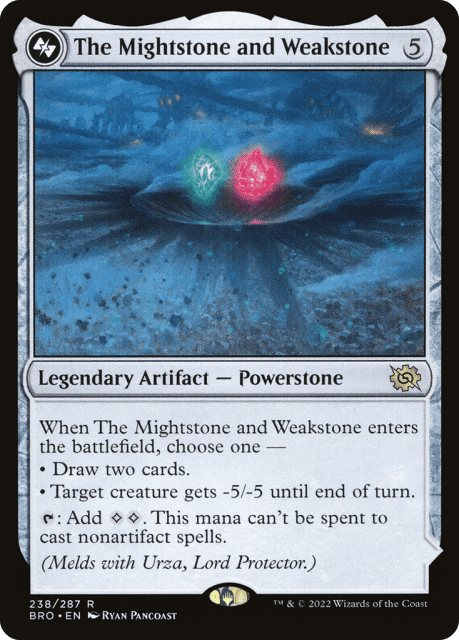 The Mightstone and Weakstone // Urza, Planeswalker (238a) — The Brothers' War