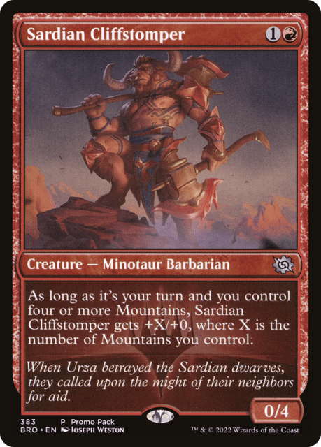Sardian Cliffstomper (383) — The Brothers' War