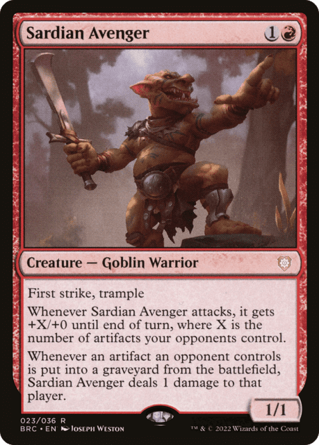 Sardian Avenger (23) — The Brothers' War Commander