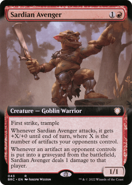 Sardian Avenger (43) — The Brothers' War Commander
