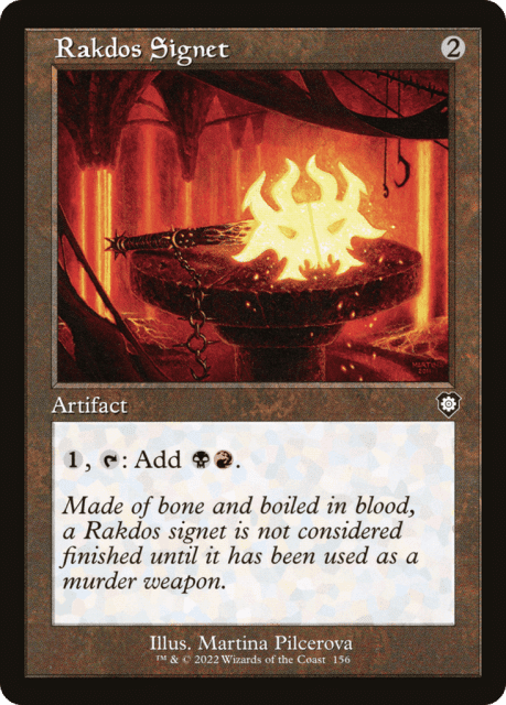 Rakdos Signet (156) — The Brothers' War Commander