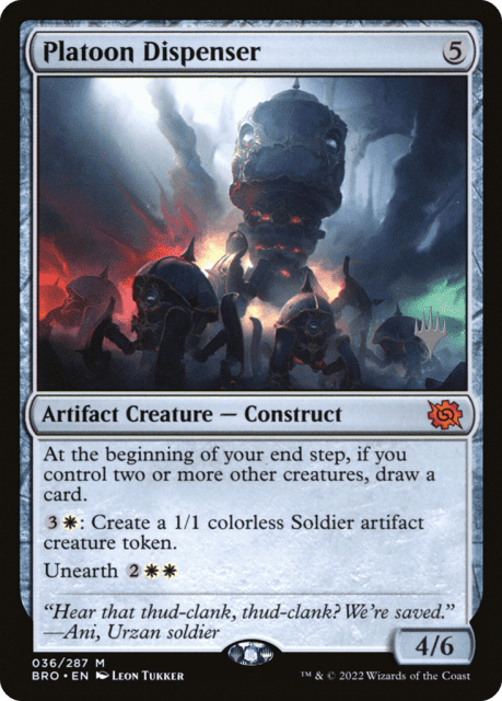Platoon Dispenser (36) — The Brothers' War Promos