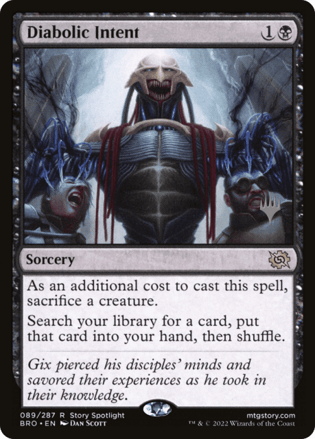 Diabolic Intent (89) — The Brothers' War Promos