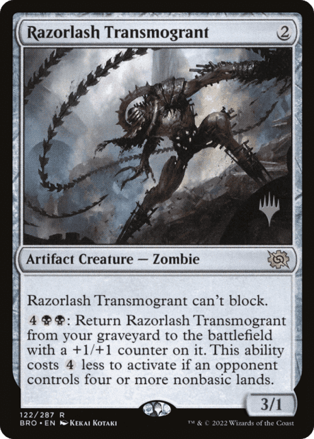 Razorlash Transmogrant (122) — The Brothers' War Promos
