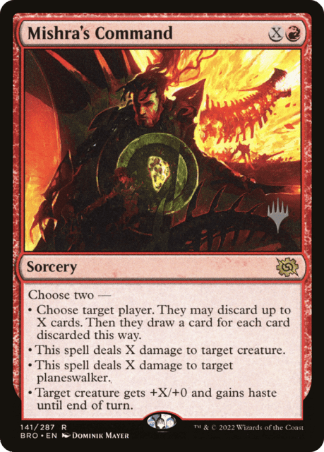 Mishra's Command (141) — The Brothers' War Promos