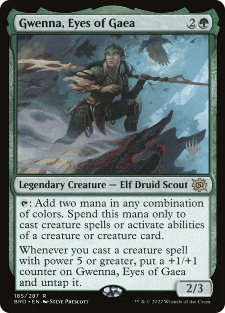 Gwenna, Eyes of Gaea (185) — The Brothers' War Promos