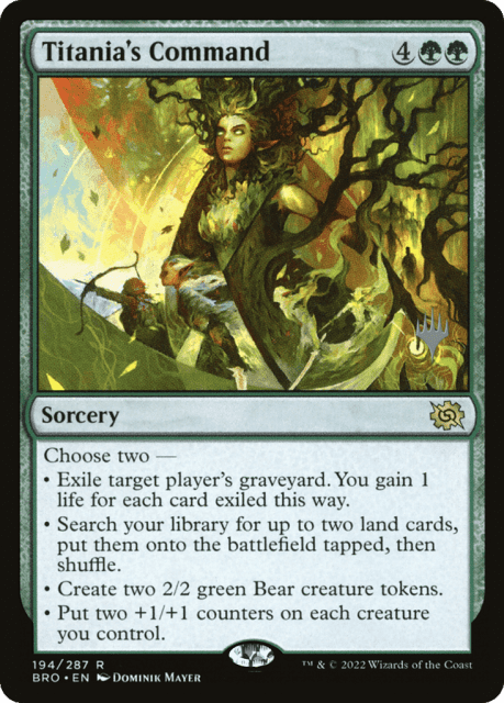 Titania's Command (194) — The Brothers' War Promos