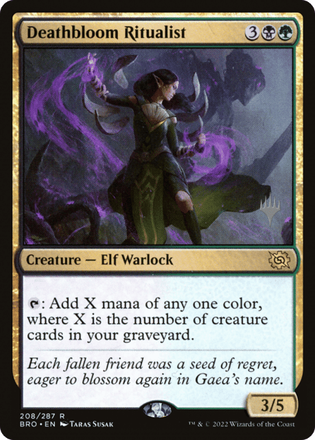 Deathbloom Ritualist (208) — The Brothers' War Promos
