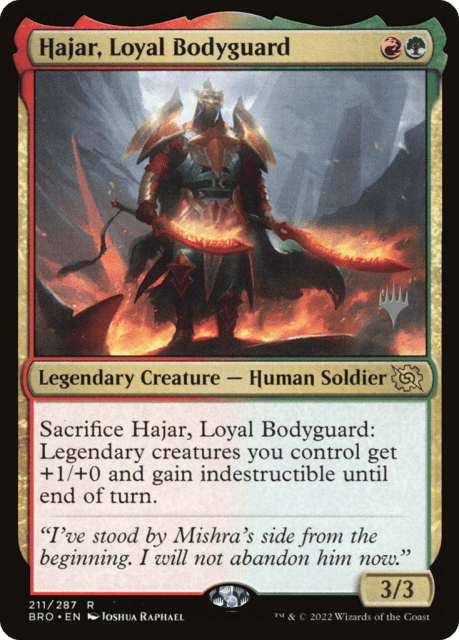 Hajar, Loyal Bodyguard (211) — The Brothers' War Promos