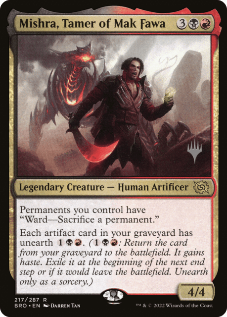 Mishra, Tamer of Mak Fawa (217) — The Brothers' War Promos