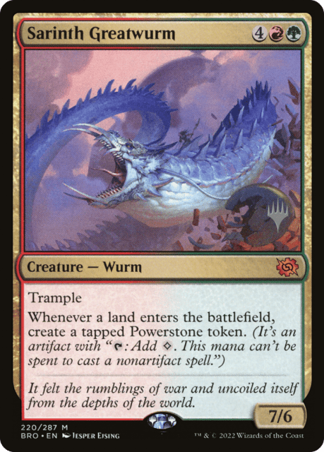 Sarinth Greatwurm (220) — The Brothers' War Promos