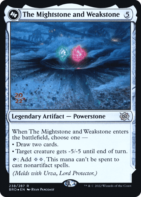 The Mightstone and Weakstone // Urza, Planeswalker (238a) — The Brothers' War Promos