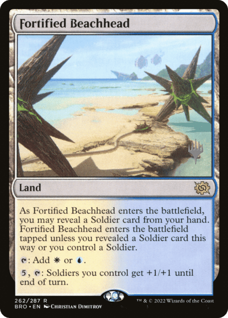 Fortified Beachhead (262) — The Brothers' War Promos