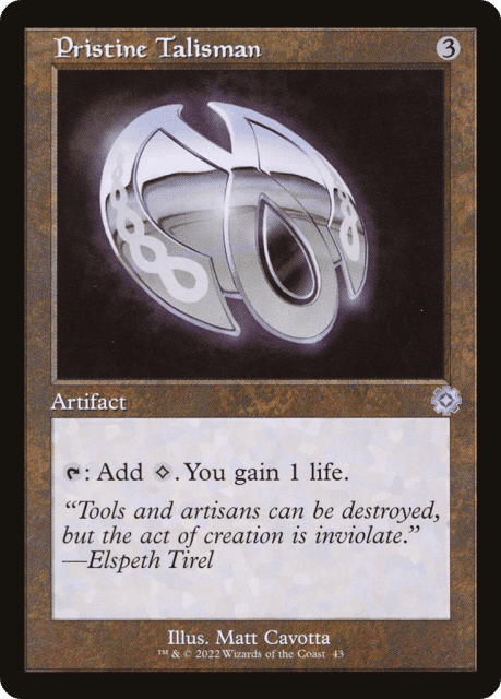 Pristine Talisman (43) — The Brothers' War Retro Artifacts