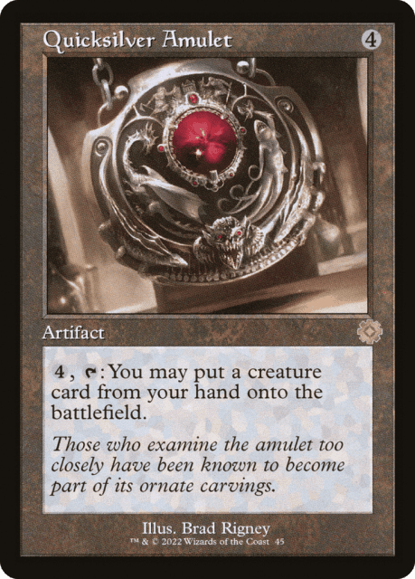 Quicksilver Amulet (45) — The Brothers' War Retro Artifacts