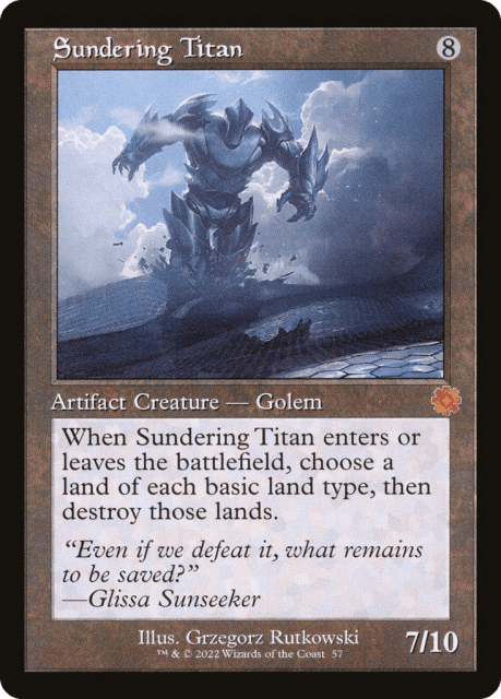 Sundering Titan (57) — The Brothers' War Retro Artifacts